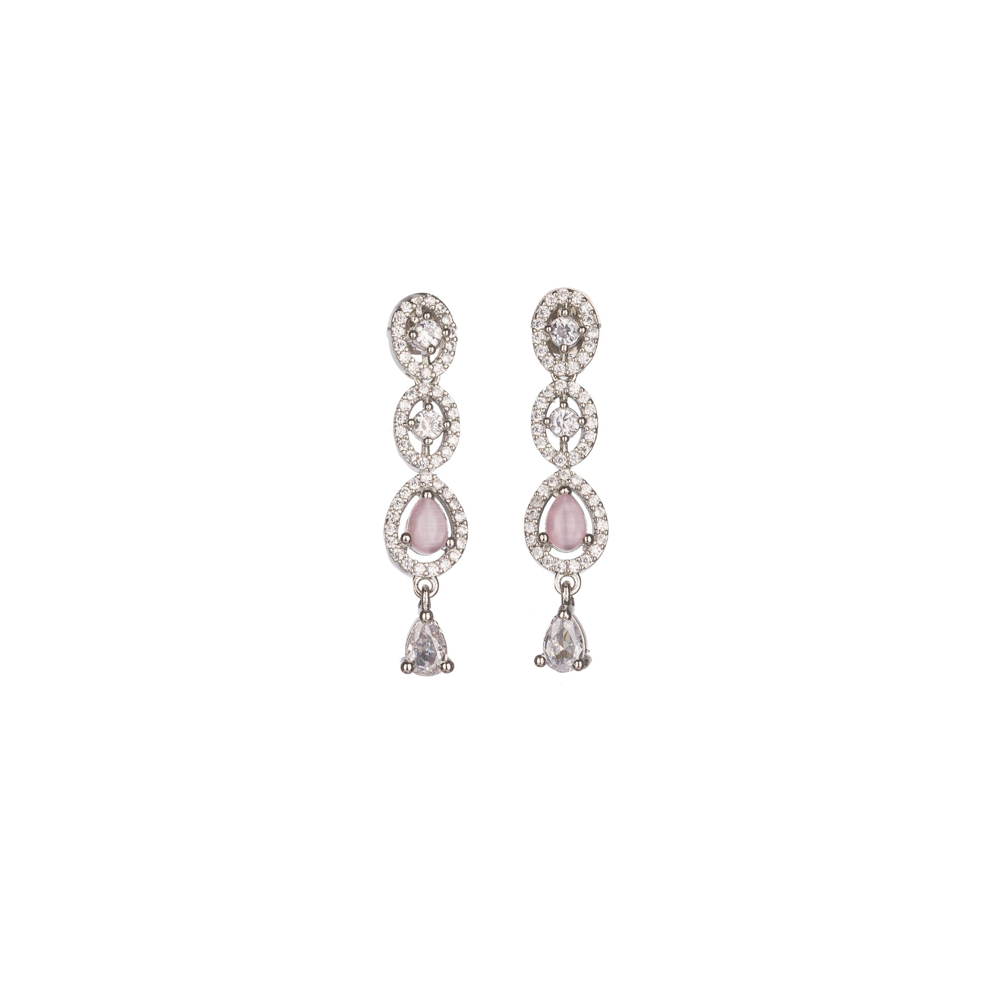 Pink zircon necklace offering vibrant sparkle for a romantic, elegant look