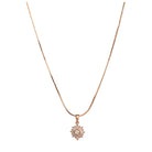 " ""Rosegold zircon pendant set with a starry look, ideal for office wear, adding a touch of charm.""
"
