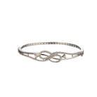 "Elegant zircon infinity bracelet, perfect for party wear, offering a timeless and chic style."
