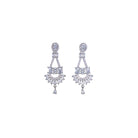 "Zircon necklace with infinity design symbolizes timeless elegance."
