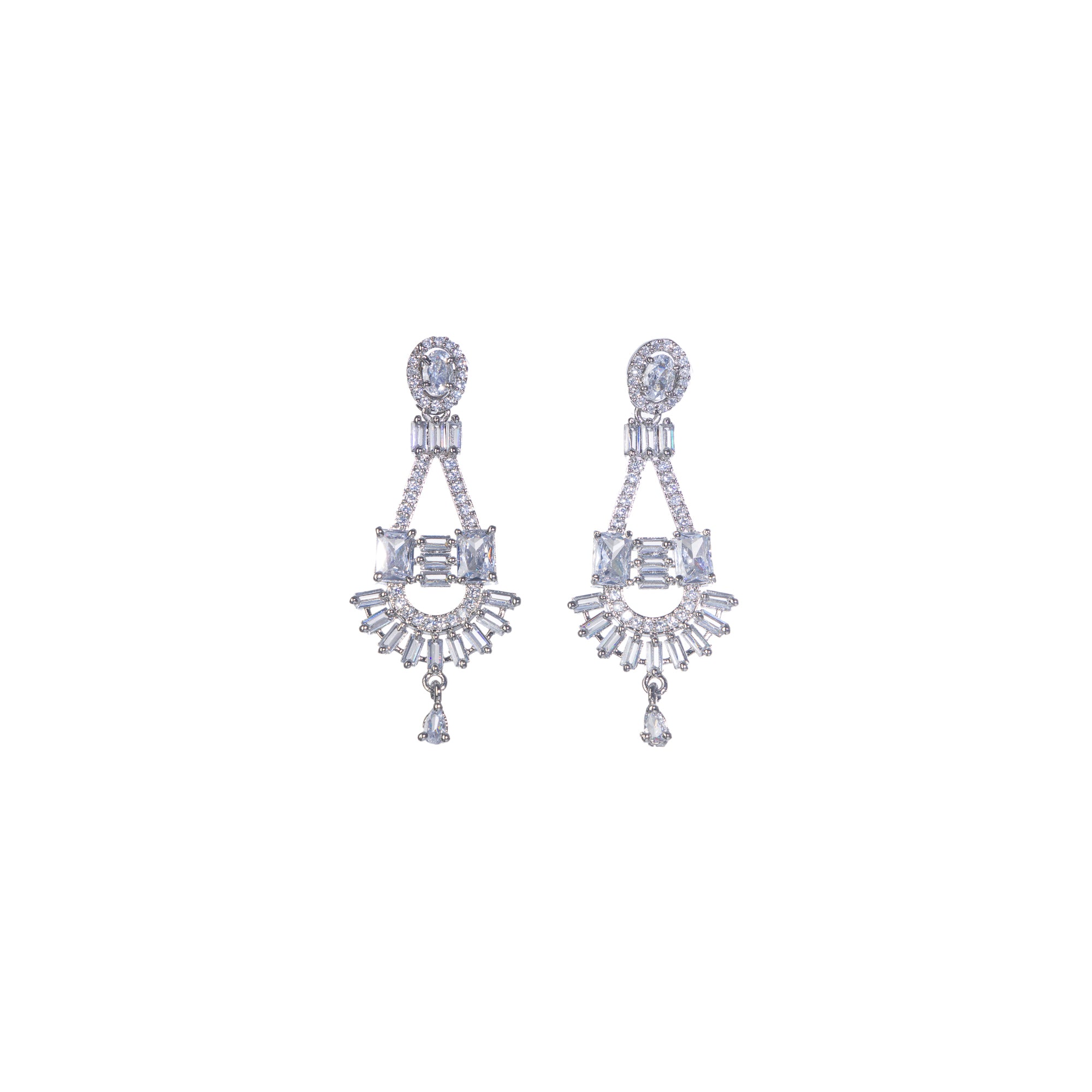 "Zircon necklace with infinity design symbolizes timeless elegance."
