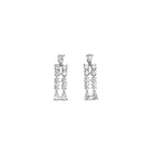 "White zircon necklace offers timeless elegance with sparkling clarity."
