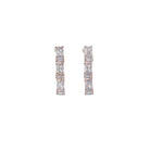 "Rose gold zircon necklace radiates timeless elegance with a warm shine."
