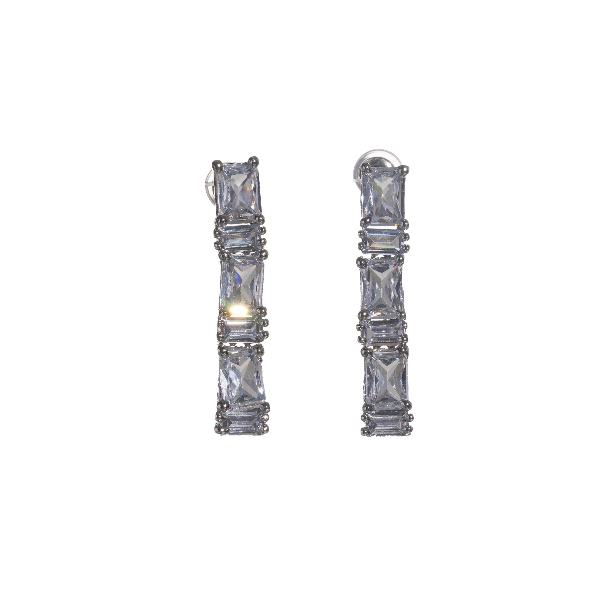 "Zircon necklace in silver offers a classic, understated elegance."
