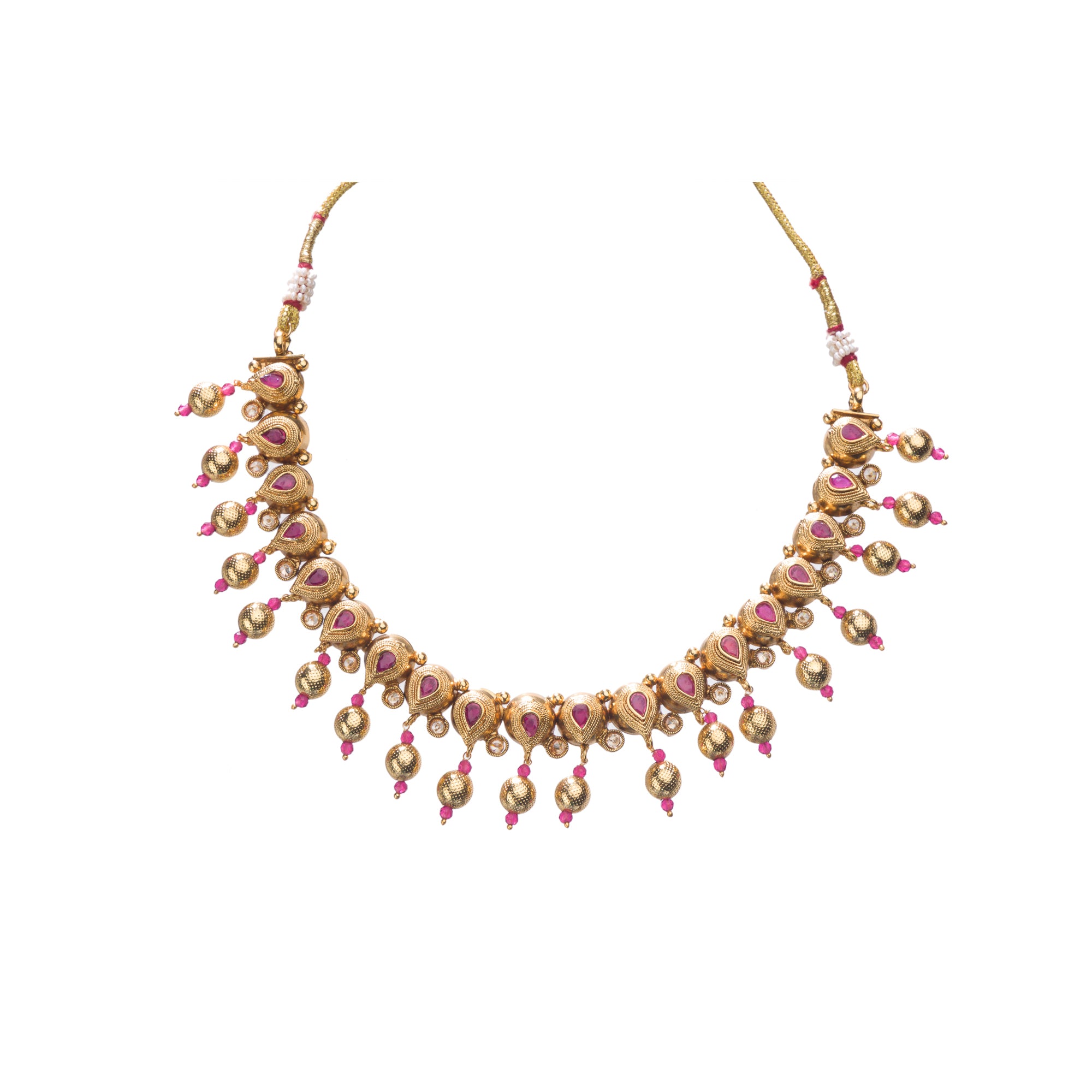 Sophisticated gold-tone choker exudes timeless charm for festive occasions

