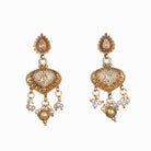 "Elegant goldtone necklace with lustrous pearls for timeless sophistication."
