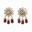 Pink kundan choker with gold-tone polish for a vibrant, elegant style.
