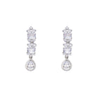 Elegant silver zircon necklace offering rich sophistication for a timeless look
