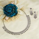 Bold black zircon necklace offering a striking and sophisticated contrast for festivals.

