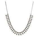 Bold black zircon necklace offering a striking and sophisticated contrast for festivals.
