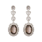 Chocolate zircon necklace with rich sparkle for a chic, sophisticated look

