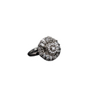 Silver zircon finger ring adds timeless sparkle and versatile elegance for casual wear.
