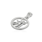 "925 sterling silver 'Maa' pendant in Hindi, symbolizing the eternal mother-child bond."

