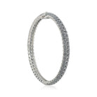  "Stunning 925 silver ring bracelet, blending elegance with modern design for a chic look."

