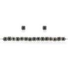 Floral design oxidized choker set with matching earrings, perfect for festive elegance.
