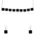 Sleek 925 silver dangler earrings with modern design, perfect for a beautiful festive look.
